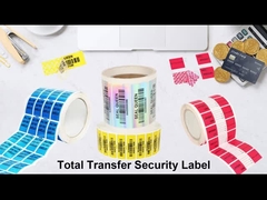 إستخدام لمرة واحدة ملصقات الغذاء مضادة للسطو الضمان